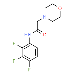 ChemSpider 2D Image | 2-(4-Morpholinyl)-N-(2,3,4-trifluorophenyl)acetamide | C12H13F3N2O2
