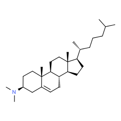 ChemSpider 2D Image | (3beta)-N,N-Dimethylcholest-5-en-3-amine | C29H51N