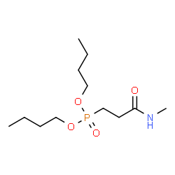 ChemSpider 2D Image | Dibutyl [3-(methylamino)-3-oxopropyl]phosphonate | C12H26NO4P