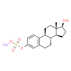 ChemSpider 2D Image | sodium 17?-estradiol sulfate | C18H23NaO5S
