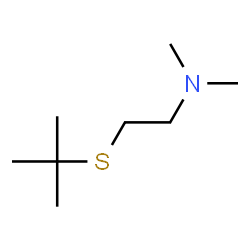 ChemSpider 2D Image | 2-(tert-butylsulfanyl)-N,N-dimethylethanamine | C8H19NS