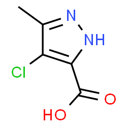 ChemSpider 2D Image | 4-Chloro-3-methyl-1H-pyrazole-5-carboxylic acid | C5H5ClN2O2
