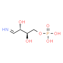 ChemSpider 2D Image | (2R,3S)-2,3-Dihydroxy-4-iminobutyl dihydrogen phosphate | C4H10NO6P