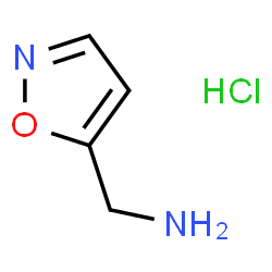 ChemSpider 2D Image | Isoxazol-5-ylmethanamine hydrochloride | C4H7ClN2O