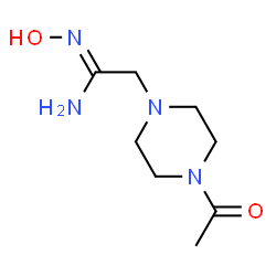 ChemSpider 2D Image | 2-(4-Acetyl-1-piperazinyl)-N-hydroxyethanimidamide | C8H16N4O2
