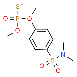 ChemSpider 2D Image | O,O-Dimethyl O-(p-(N,N-dimethylsulfamoyl)phenyl)phosphorothioate | C10H16NO5PS2