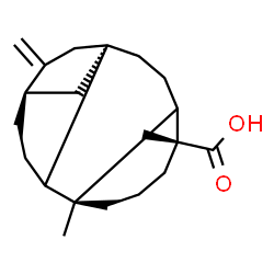 ChemSpider 2D Image | (5xi,8alpha,9xi,10alpha,13alpha)-Kaur-16-en-18-oic acid | C20H30O2
