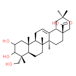 ChemSpider 2D Image | 2,3,23-Trihydroxyolean-12-en-28-oic acid | C30H48O5