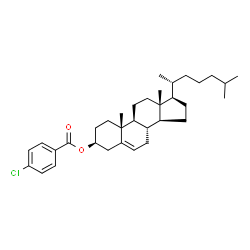ChemSpider 2D Image | (3beta)-Cholest-5-en-3-yl 4-chlorobenzoate | C34H49ClO2