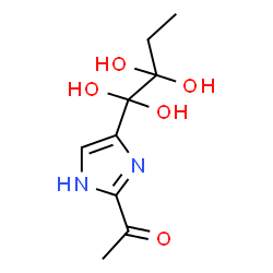ChemSpider 2D Image | 2-acetyl-4-tetrahydroxybutylimidazole | C9H14N2O5