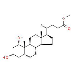 ChemSpider 2D Image | Methyl (1alpha,3alpha,5beta)-1,3-dihydroxycholan-24-oate | C25H42O4