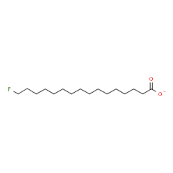 ChemSpider 2D Image | 16-Fluoropalmitate | C16H30FO2