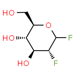 ChemSpider 2D Image | 2-Deoxy-2-fluoro-D-glucopyranosyl fluoride | C6H10F2O4