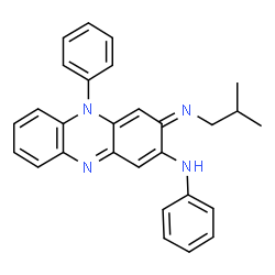 ChemSpider 2D Image | (3Z)-3-(Isobutylimino)-N,5-diphenyl-3,5-dihydro-2-phenazinamine | C28H26N4