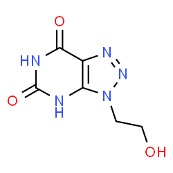 ChemSpider 2D Image | 3-(2-hydroxyethyl)-3h-1,2,3-triazolo[4,5-d]pyrimidine-5,7(4h,6h)-dione | C6H7N5O3