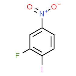 ChemSpider 2D Image | 3-Fluoro-4-iodonitrobenzene | C6H3FINO2