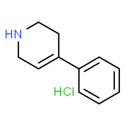 ChemSpider 2D Image | 4-Phenyl-1,2,3,6-tetrahydro-pyridine | C11H14ClN