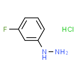 ChemSpider 2D Image | 3-Fluorophenylhydrazine hydrochloride | C6H8ClFN2