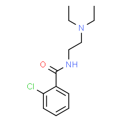 ChemSpider 2D Image | 2-Chloro-N-[2-(diethylamino)ethyl]benzamide | C13H19ClN2O