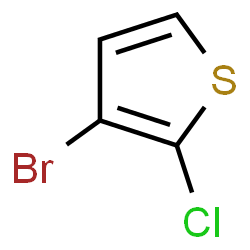 ChemSpider 2D Image | 3-Bromo-2-chlorothiophene | C4H2BrClS