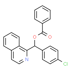 ChemSpider 2D Image | (4-Chlorophenyl)(1-isoquinolinyl)methyl benzoate | C23H16ClNO2