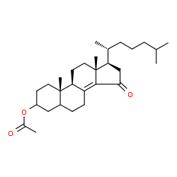 ChemSpider 2D Image | 15-Oxocholest-8(14)-en-3-yl acetate | C29H46O3