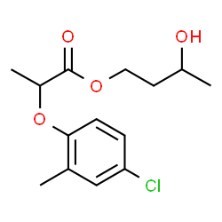 ChemSpider 2D Image | 3-Hydroxybutyl 2-(4-chloro-2-methylphenoxy)propanoate | C14H19ClO4