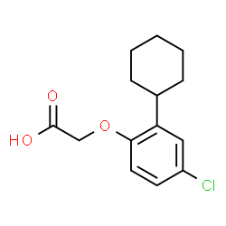 ChemSpider 2D Image | (4-Chloro-2-cyclohexylphenoxy)acetic acid | C14H17ClO3