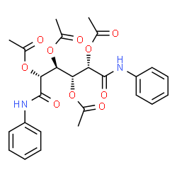 ChemSpider 2D Image | (2R,3S,4R,5S)-4,5-Diacetoxy-1,6-dianilino-1,6-dioxo-2,3-hexanediyl diacetate | C26H28N2O10