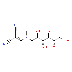 ChemSpider 2D Image | 1-Deoxy-1-[(2,2-dicyanovinyl)(methyl)amino]-L-glucitol | C11H17N3O5