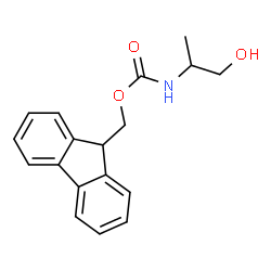 ChemSpider 2D Image | 9H-Fluoren-9-ylmethyl (1-hydroxy-2-propanyl)carbamate | C18H19NO3