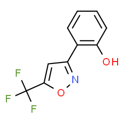 ChemSpider 2D Image | 2-(5-(Trifluoromethyl)isoxazol-3-yl)phenol | C10H6F3NO2