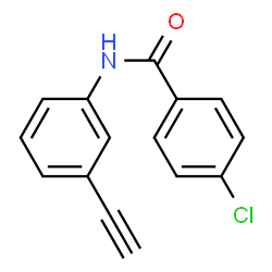 ChemSpider 2D Image | 4-Chloro-N-(3-ethynylphenyl)benzamide | C15H10ClNO