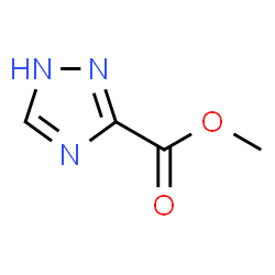 ChemSpider 2D Image | Methyl 1H-1,2,4-triazole-3-carboxylate | C4H5N3O2