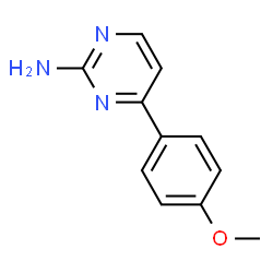 ChemSpider 2D Image | 4-(4-Methoxyphenyl)-2-pyrimidinamine | C11H11N3O