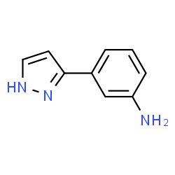 ChemSpider 2D Image | 3-(1H-Pyrazol-3-yl)aniline | C9H9N3