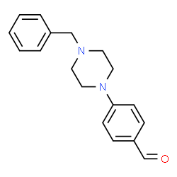 ChemSpider 2D Image | 4-(4-Benzyl-1-piperazinyl)benzaldehyde | C18H20N2O