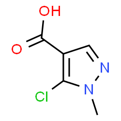 ChemSpider 2D Image | 5-Chloro-1-methyl-1H-pyrazole-4-carboxylic acid | C5H5ClN2O2