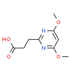 ChemSpider 2D Image | 3-(4,6-Dimethoxy-2-pyrimidinyl)propanoic acid | C9H12N2O4