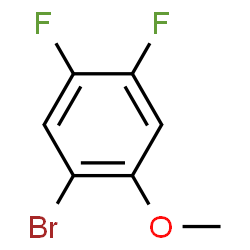 ChemSpider 2D Image | 1-Bromo-4,5-difluoro-2-methoxybenzene | C7H5BrF2O