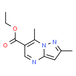 ChemSpider 2D Image | ethyl 2,7-dimethylpyrazolo[1,5-a]pyrimidine-6-carboxylate | C11H13N3O2