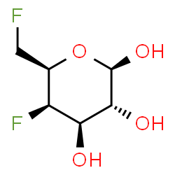 ChemSpider 2D Image | 4,6-Dideoxy-4,6-difluoro-beta-D-galactopyranose | C6H10F2O4