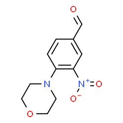 ChemSpider 2D Image | 4-morpholino-3-nitrobenzaldehyde | C11H12N2O4