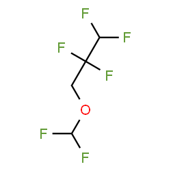 ChemSpider 2D Image | 2,2,3,3-TETRAFLUOROPROPYL DIFLUOROMETHYL ETHER | C4H4F6O