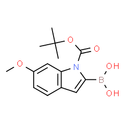 ChemSpider 2D Image | 1-BOC-6-methoxyindole-2-boronic acid | C14H18BNO5
