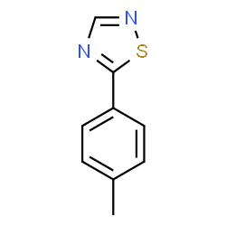 ChemSpider 2D Image | 5-(4-METHYLPHENYL)-1,2,4-THIADIAZOLE | C9H8N2S