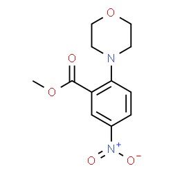 ChemSpider 2D Image | methyl 2-morpholino-5-nitrobenzoate | C12H14N2O5