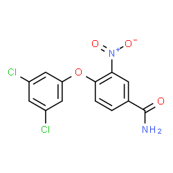 ChemSpider 2D Image | 4-(3,5-Dichlorophenoxy)-3-nitrobenzamide | C13H8Cl2N2O4