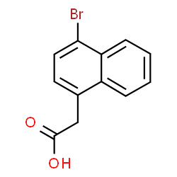 ChemSpider 2D Image | (4-Bromo-1-naphthyl)acetic acid | C12H9BrO2