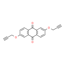 ChemSpider 2D Image | 2,6-Bis(2-propyn-1-yloxy)-9,10-anthraquinone | C20H12O4